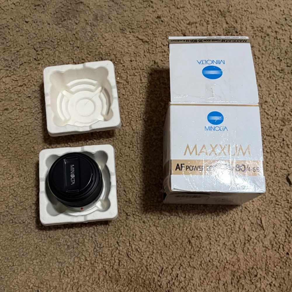 Camera Lens with Packaging